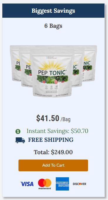 pep tonic 6 bags price